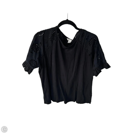 Top Short Sleeve By Caslon In Black, Size: Xl