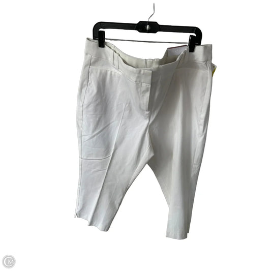 Pants Cropped By Lane Bryant In Ivory, Size: 18