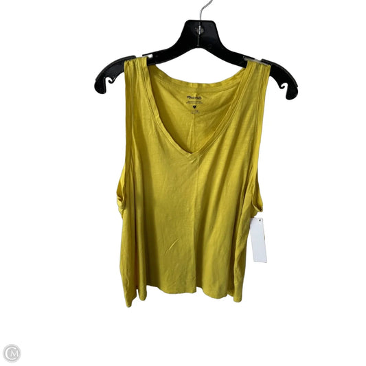 Tank Top By Madewell In Yellow, Size: 1x