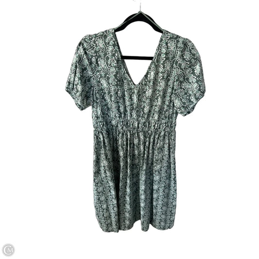 Dress Casual Midi By J. Crew In Green & White, Size: Xl
