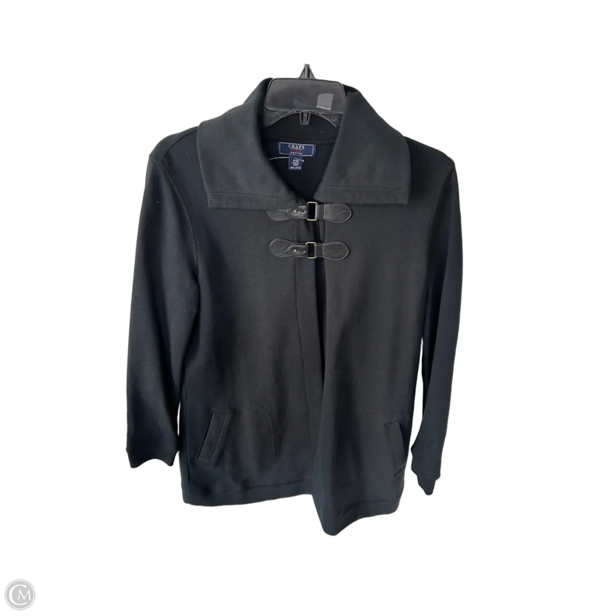 Cardigan By Chaps In Black, Size: Mp