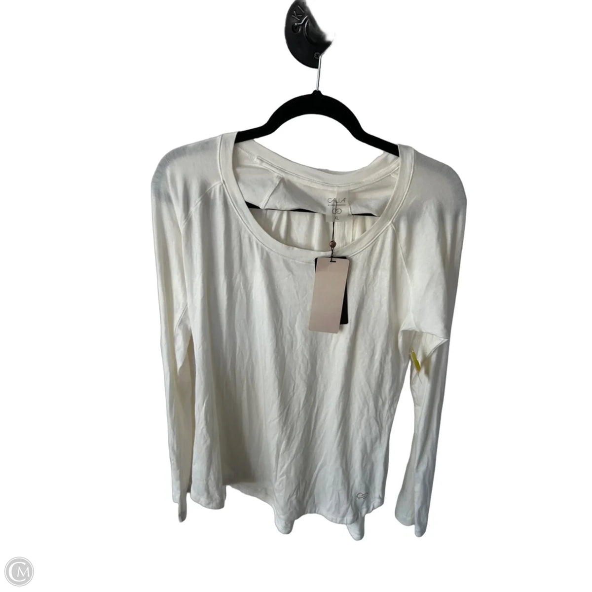 Top Long Sleeve Basic By Calia In Cream, Size: Xl