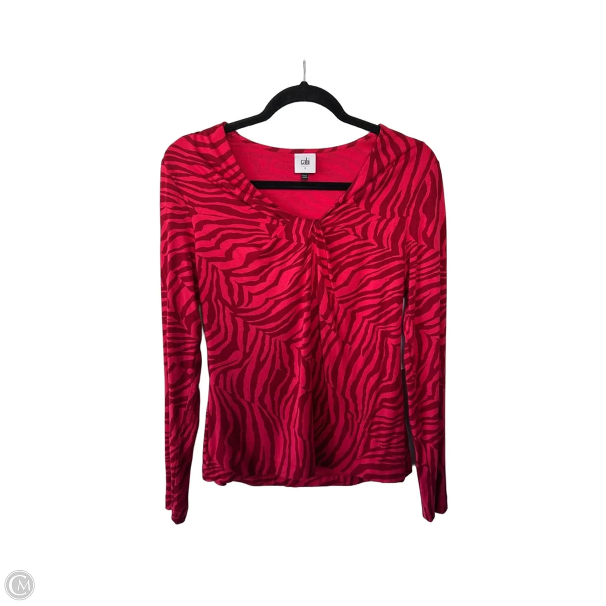 Top Long Sleeve By Cabi In Red, Size: S