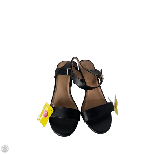 Sandals Heels Block By Lane Bryant In Black, Size: 8