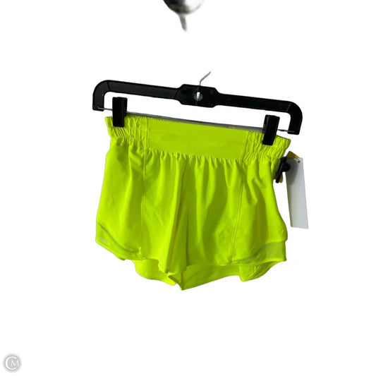 Athletic Shorts By Lululemon In Yellow, Size: 4