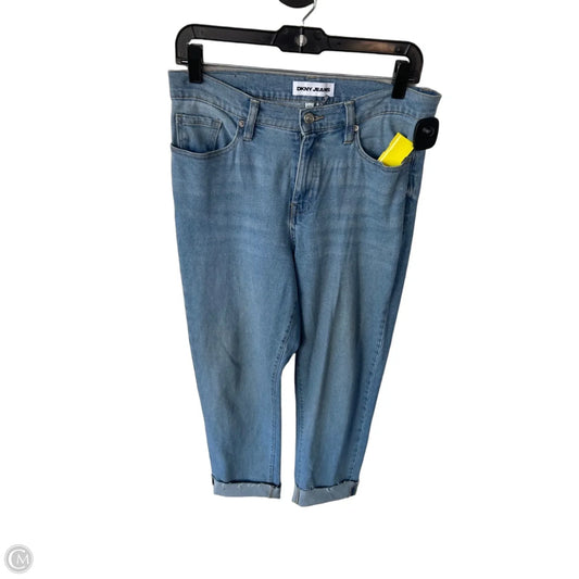 Jeans Straight By Dkny In Blue Denim, Size: 6p