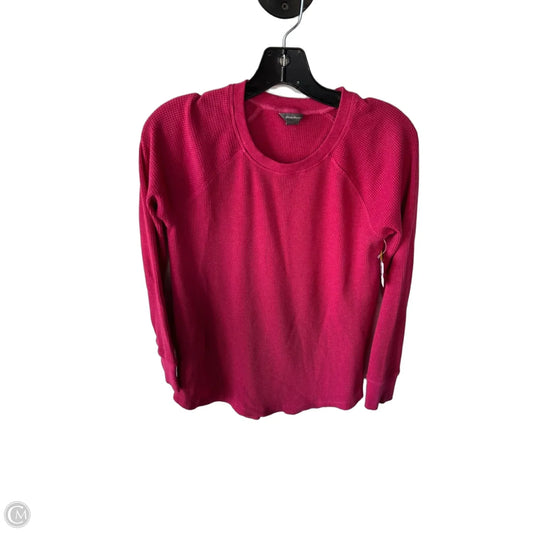 Top Long Sleeve By Eddie Bauer In Pink, Size: Xs