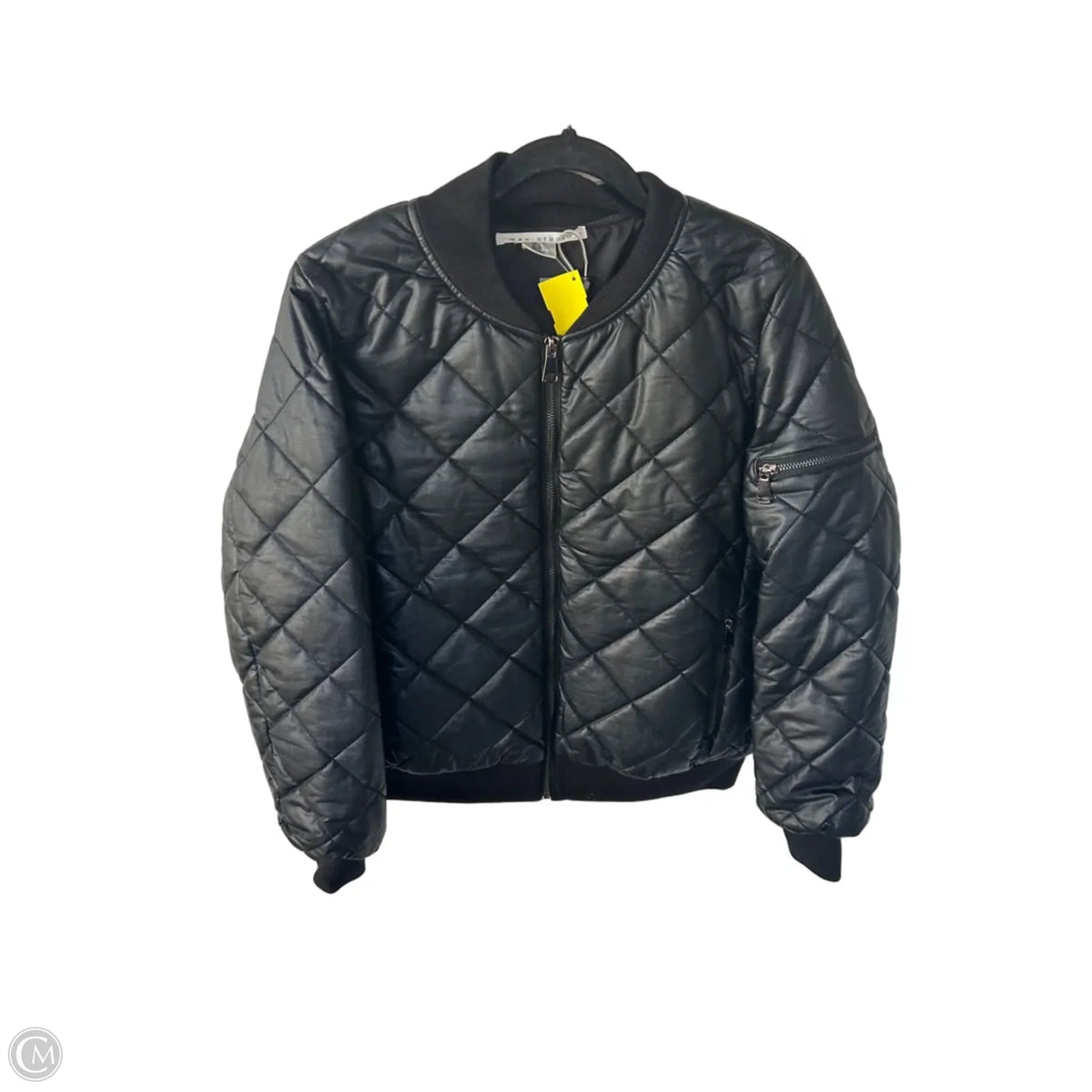 Jacket Puffer & Quilted By Max Studio In Black, Size: M
