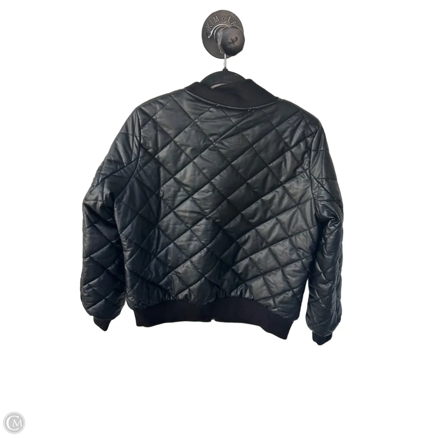 Jacket Puffer & Quilted By Max Studio In Black, Size: M