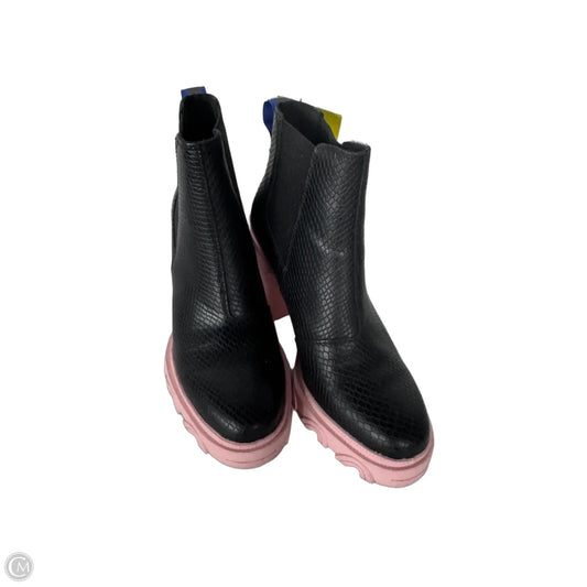 Boots Ankle Heels By Sorel In Black & Pink, Size: 7