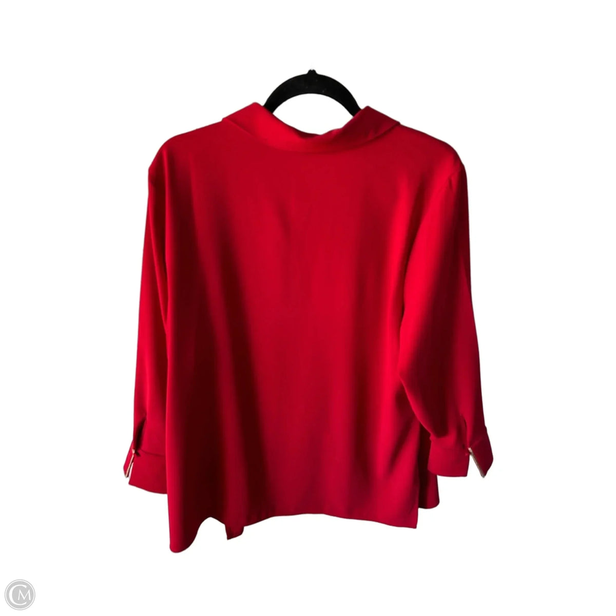 Tunic Long Sleeve By Chicos In Red, Size: Xl