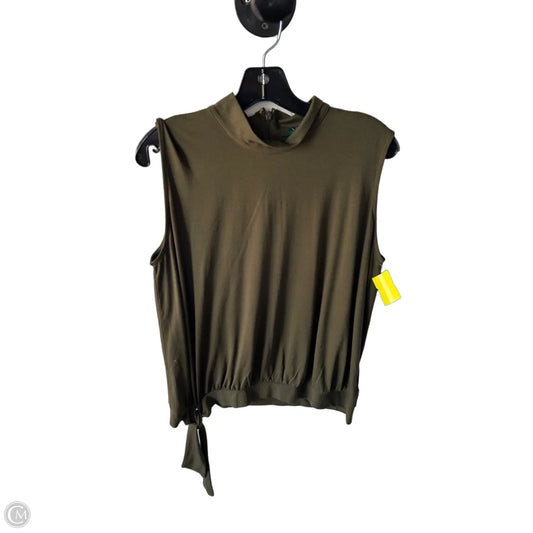 Top Sleeveless By Lauren By Ralph Lauren In Green, Size: Xl