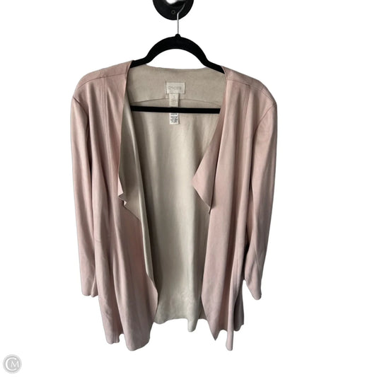 Blazer By Chicos In Pink, Size: Xl