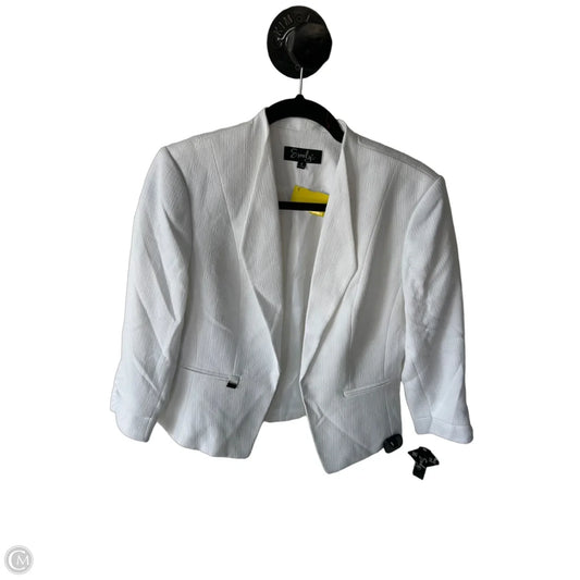 Blazer By Clothes Mentor In White, Size: S