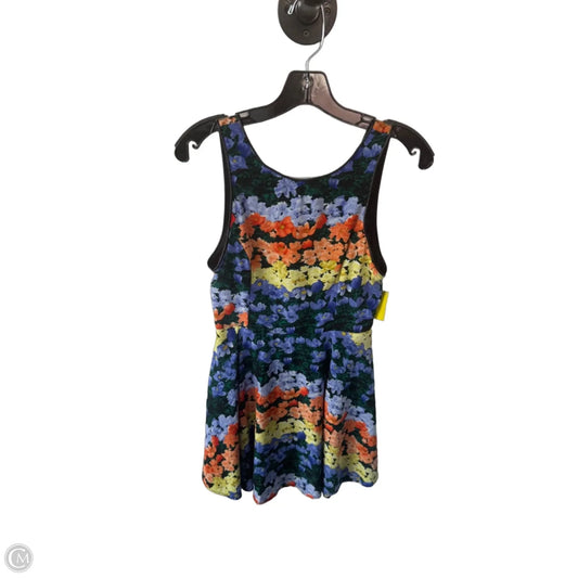 Dress Party Short By Lush In Blue & Orange, Size: S