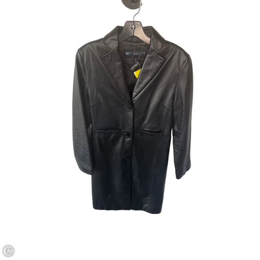 Coat Leather By Kenneth Cole Reaction In Black, Size: Xs