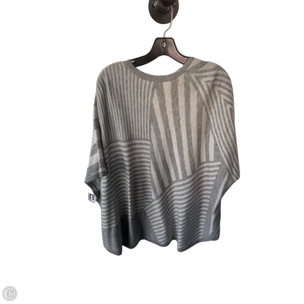 Sweater Cardigan By Splendid In Grey & White, Size: S