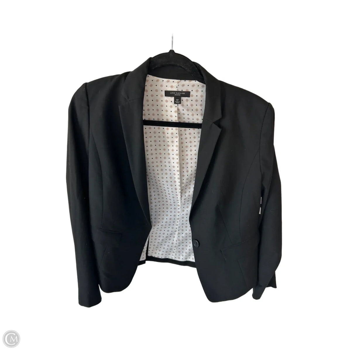 Blazer By Ann Taylor In Black, Size: Mp