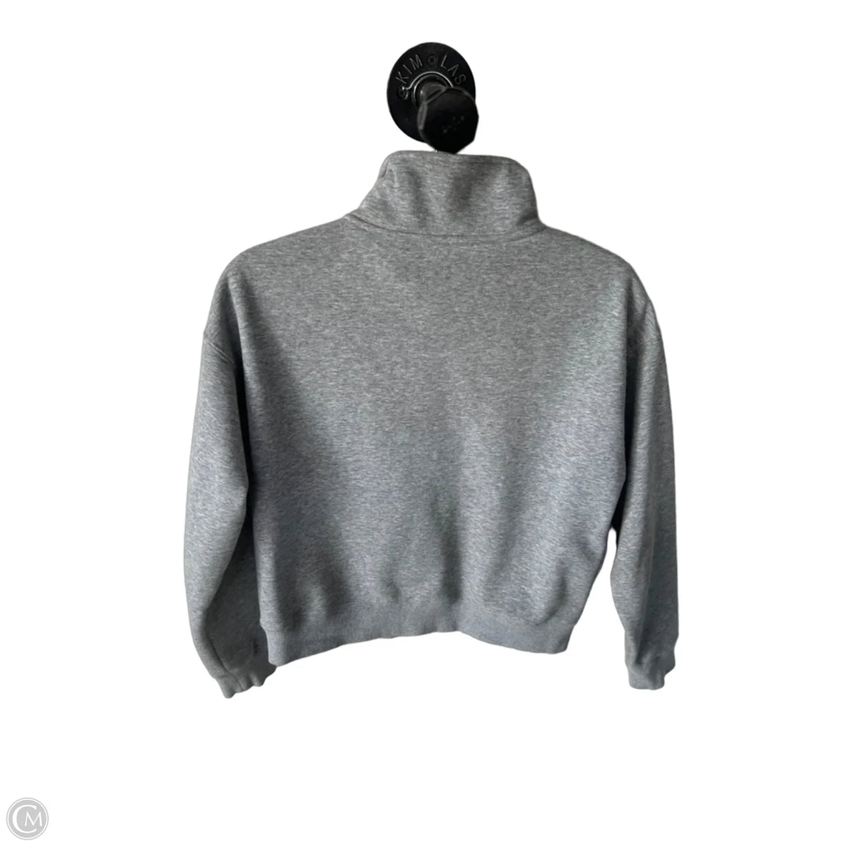Athletic Sweatshirt Collar By Fabletics In Grey, Size: S
