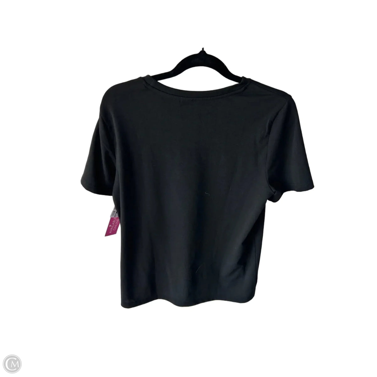 Top Short Sleeve Basic By Shein In Black & Red, Size: S