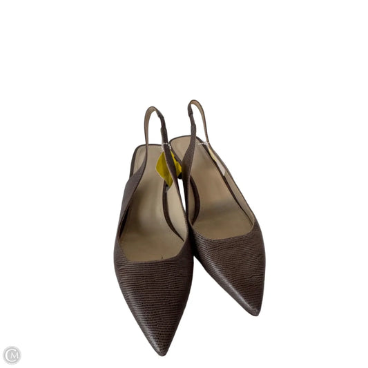 Shoes Heels Block By Theory In Brown, Size: 7.5