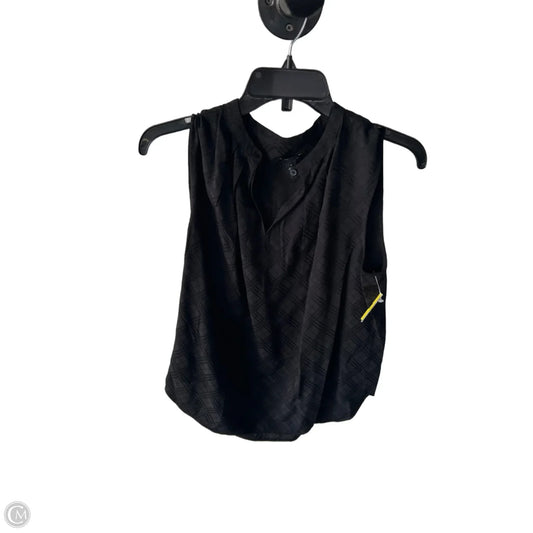 Blouse Sleeveless By Ann Taylor In Black, Size: S