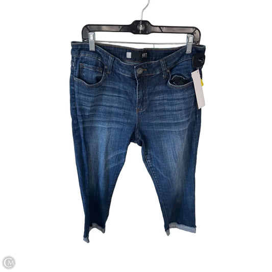 Jeans Cropped By Kut In Blue Denim, Size: 12