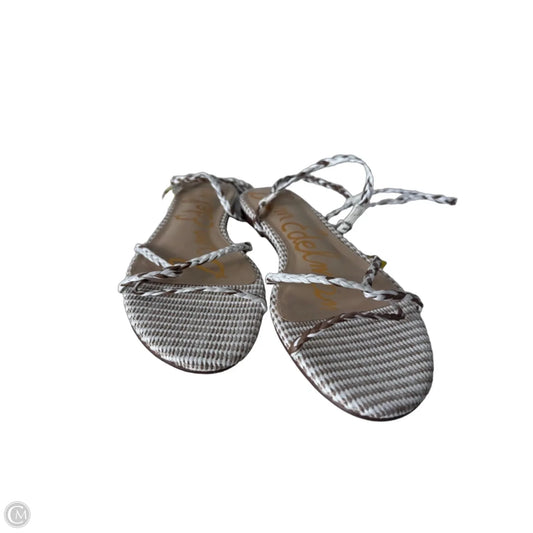 Sandals Flats By Sam Edelman In Tan & White, Size: 10