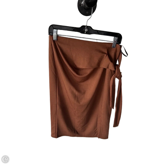 Skirt Midi By Kate Kasin In Brown, Size: M