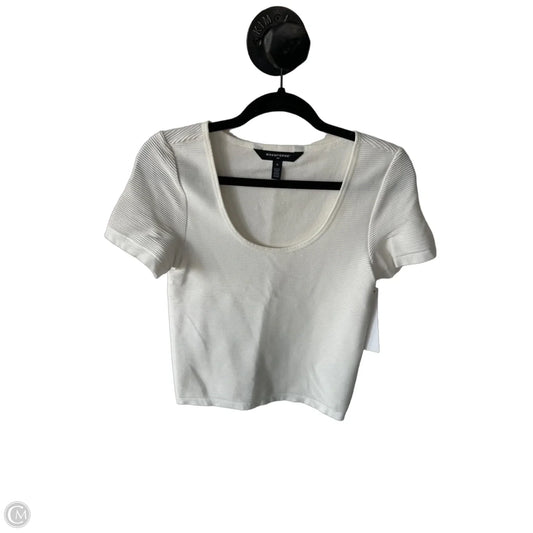 Top Short Sleeve By White House Black Market In White, Size: M