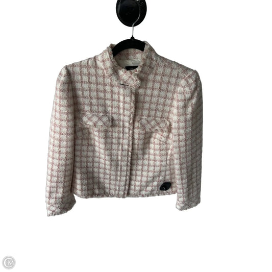 Blazer By Ann Taylor In Cream & Pink, Size: Xs