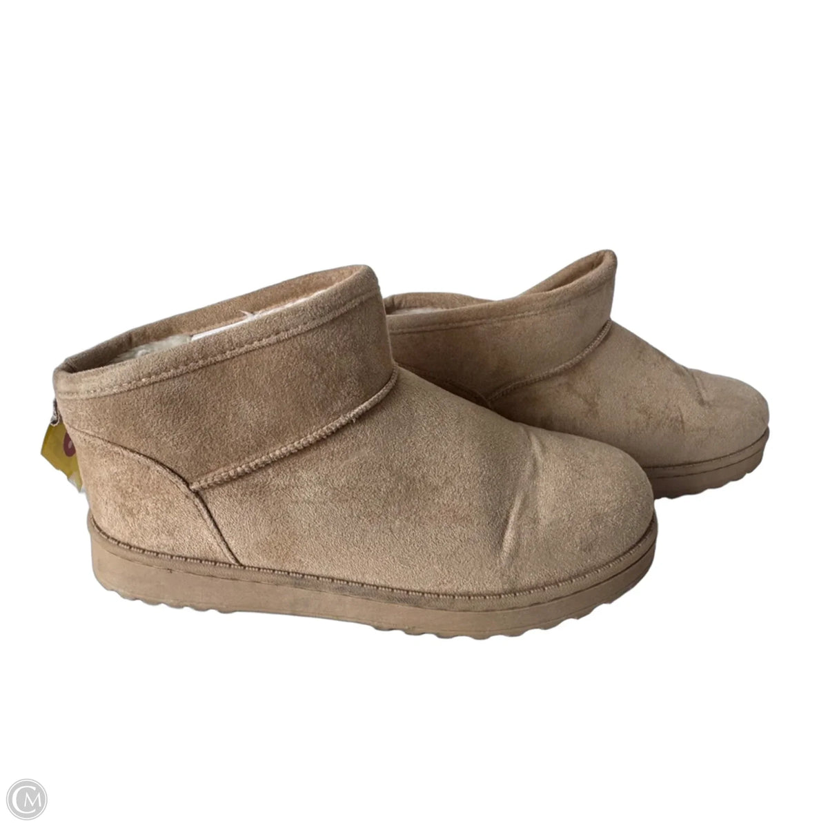 Slippers By So In Tan, Size: 10