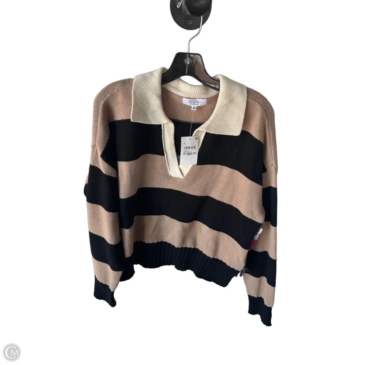 Sweater By Workshop In Black & Brown, Size: M