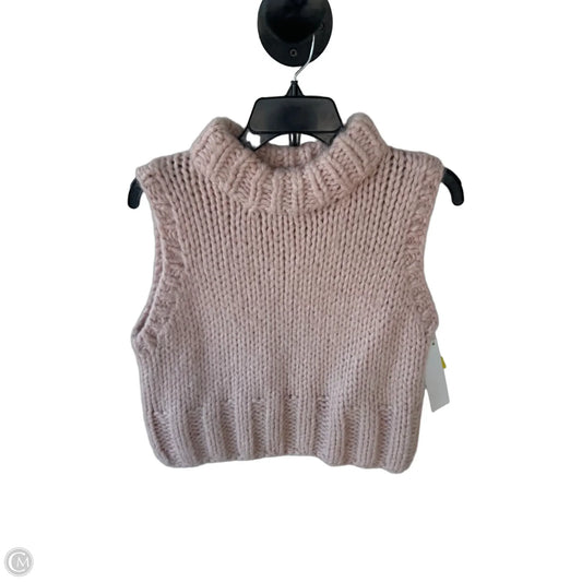 Vest Sweater By Zara In Pink, Size: S