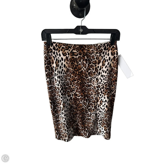 Skirt Midi By White House Black Market In Animal Print, Size: 0
