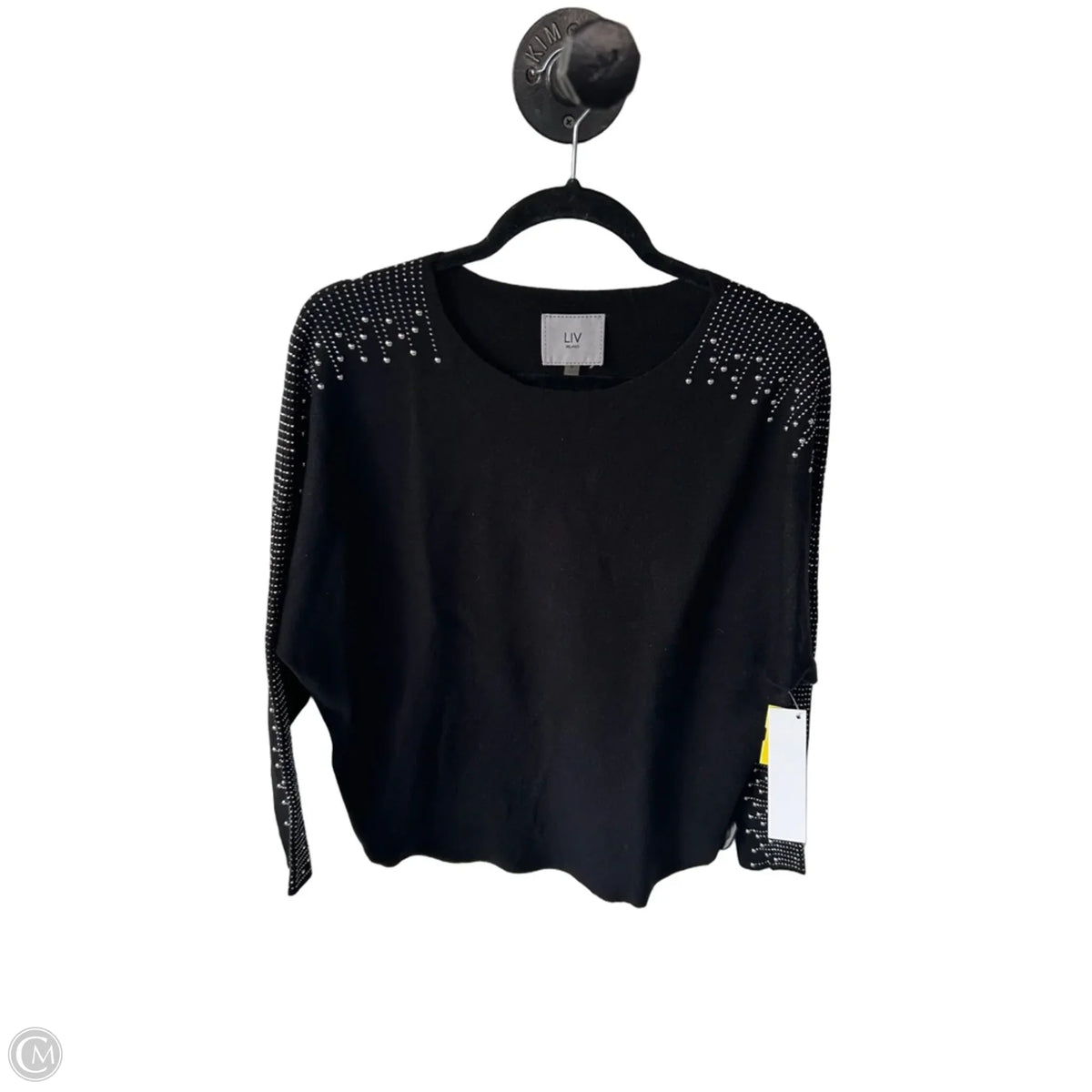 Sweater By Cmb In Black & Silver, Size: S