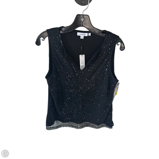Blouse Sleeveless By Chicos In Black, Size: M