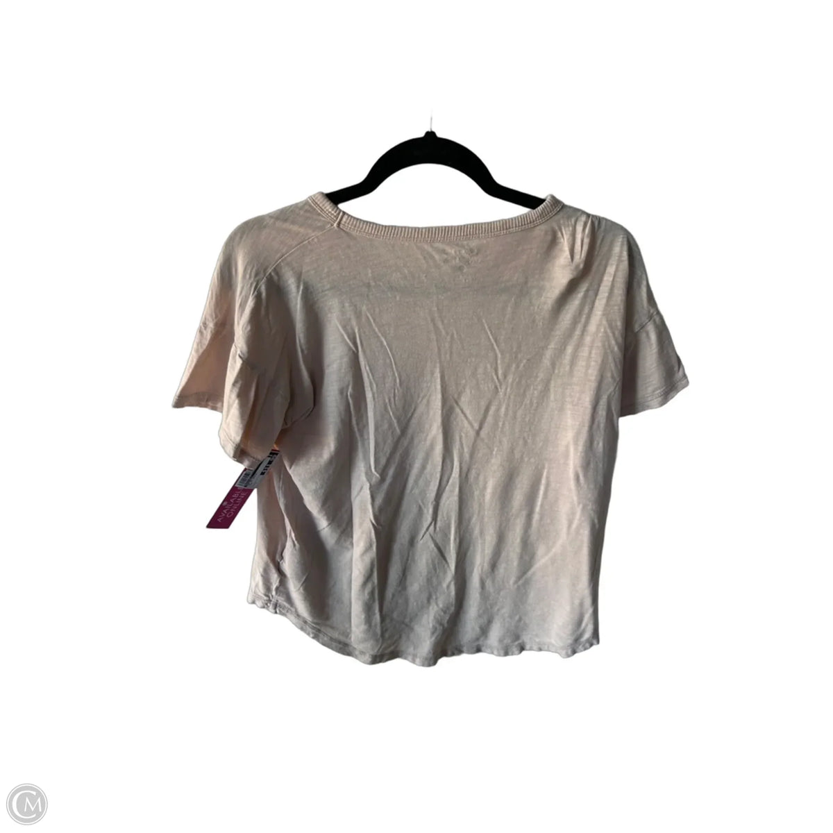 Top Short Sleeve Basic By Madewell In Pink, Size: L