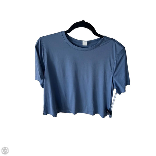 Athletic Top Short Sleeve By Lululemon In Blue, Size: L