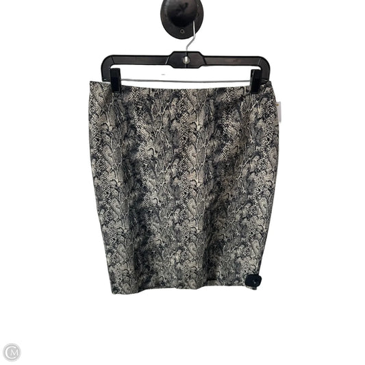 Skirt Midi By Talbots In Snakeskin Print, Size: 8
