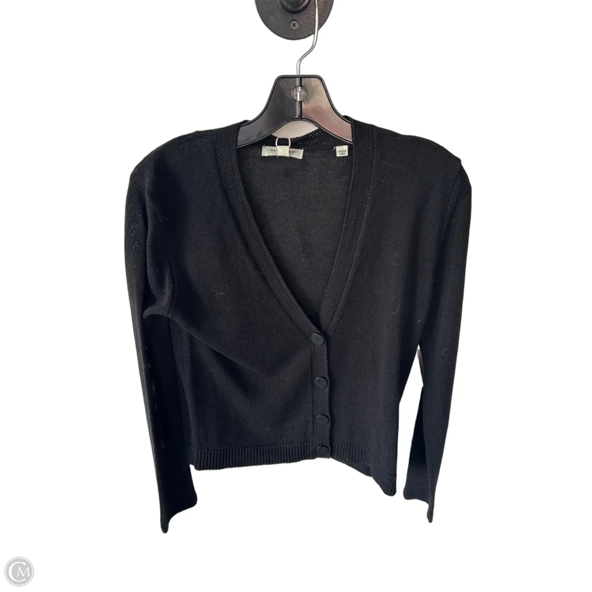 Sweater Cardigan By Max Studio In Black, Size: Xs