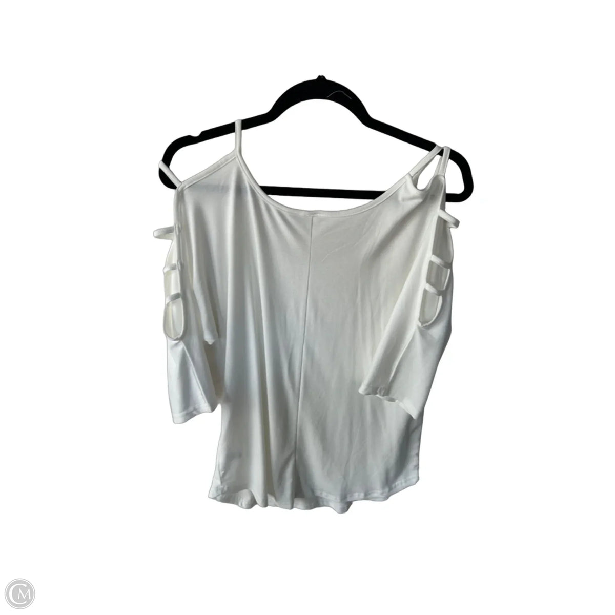 Top 3/4 Sleeve By Cme In White, Size: M