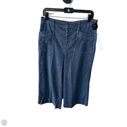 Jeans Wide Leg By Evereve In Blue Denim, Size: 10