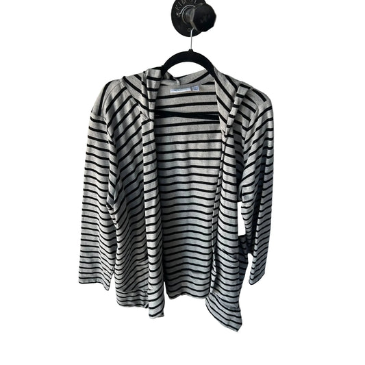 Cardigan By D&co. In Black & Grey, Size: L