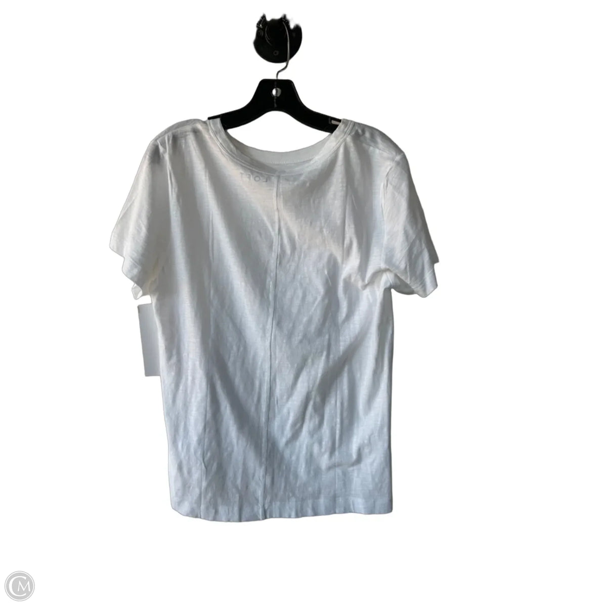 Top Short Sleeve Basic By Loft In White, Size: L