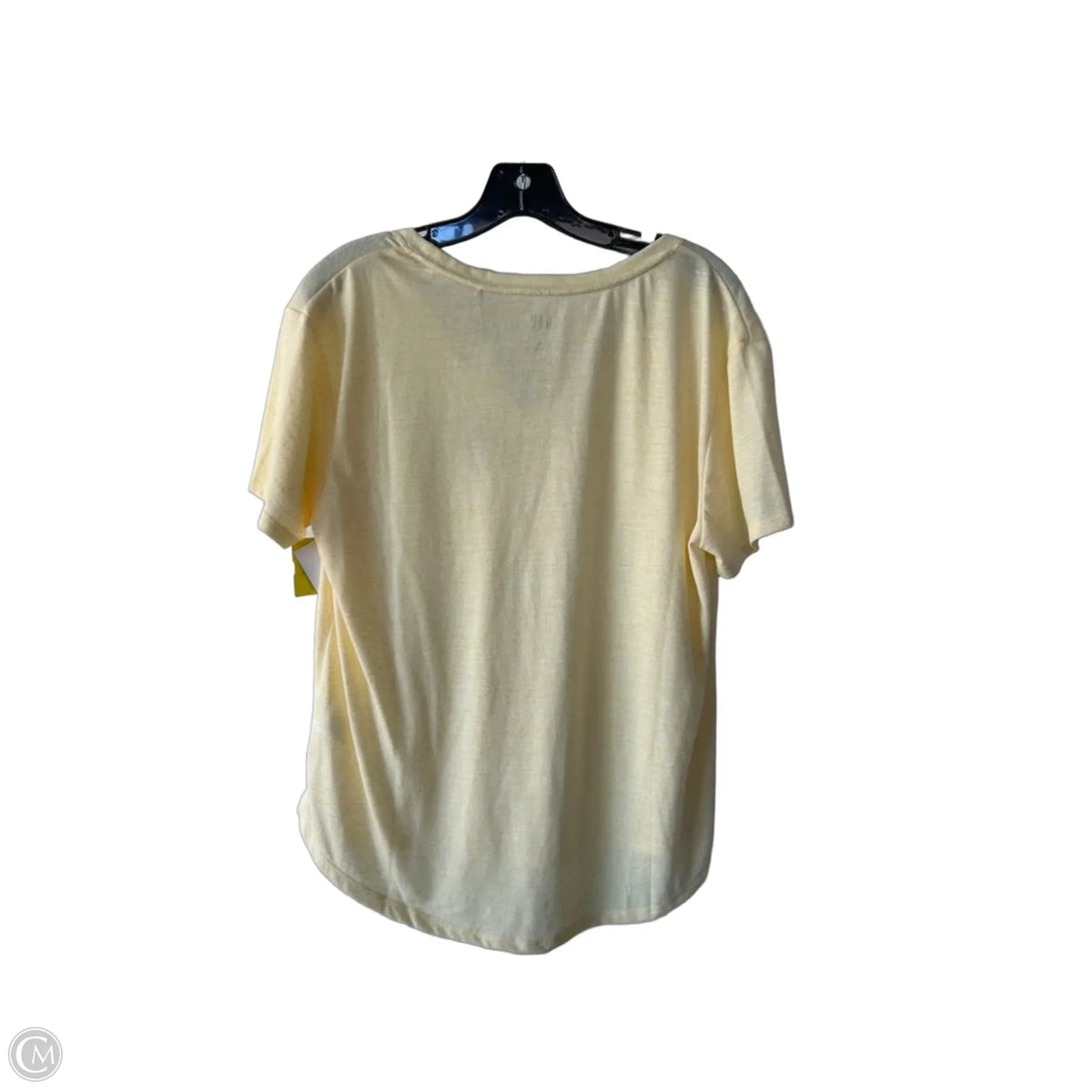 Top Short Sleeve Basic By Gap In Yellow, Size: M