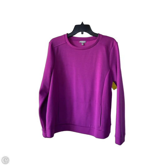 Sweatshirt Crewneck By Talbots In Purple, Size: L