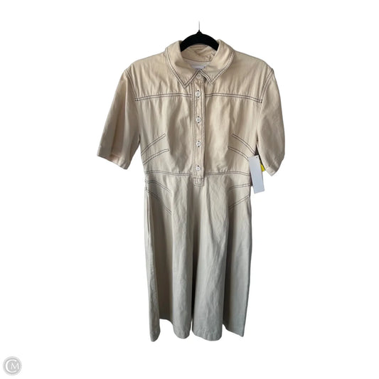 Dress Casual Midi By Cma In Cream Denim, Size: M