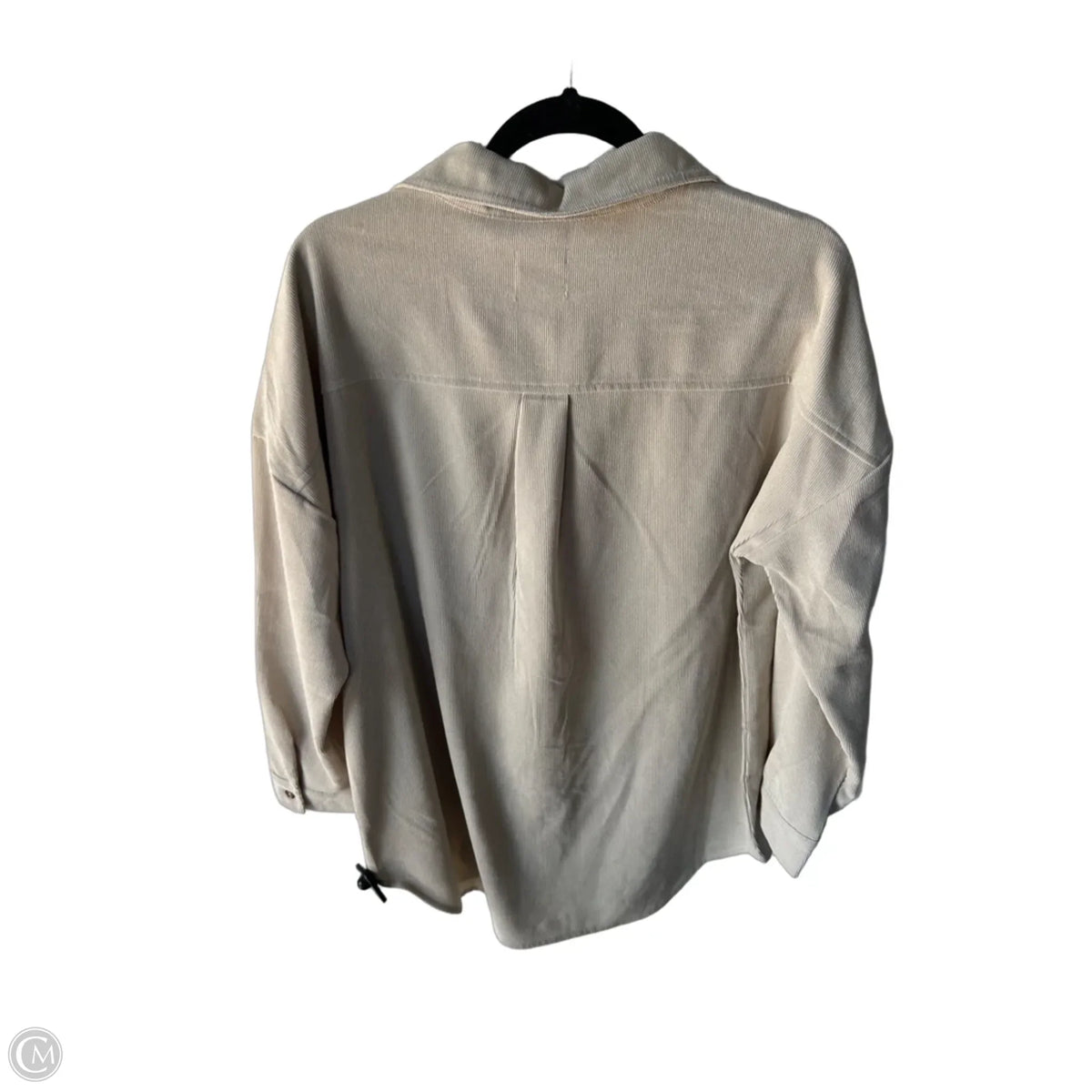 Jacket Shirt By Ci Sono In Tan, Size: S