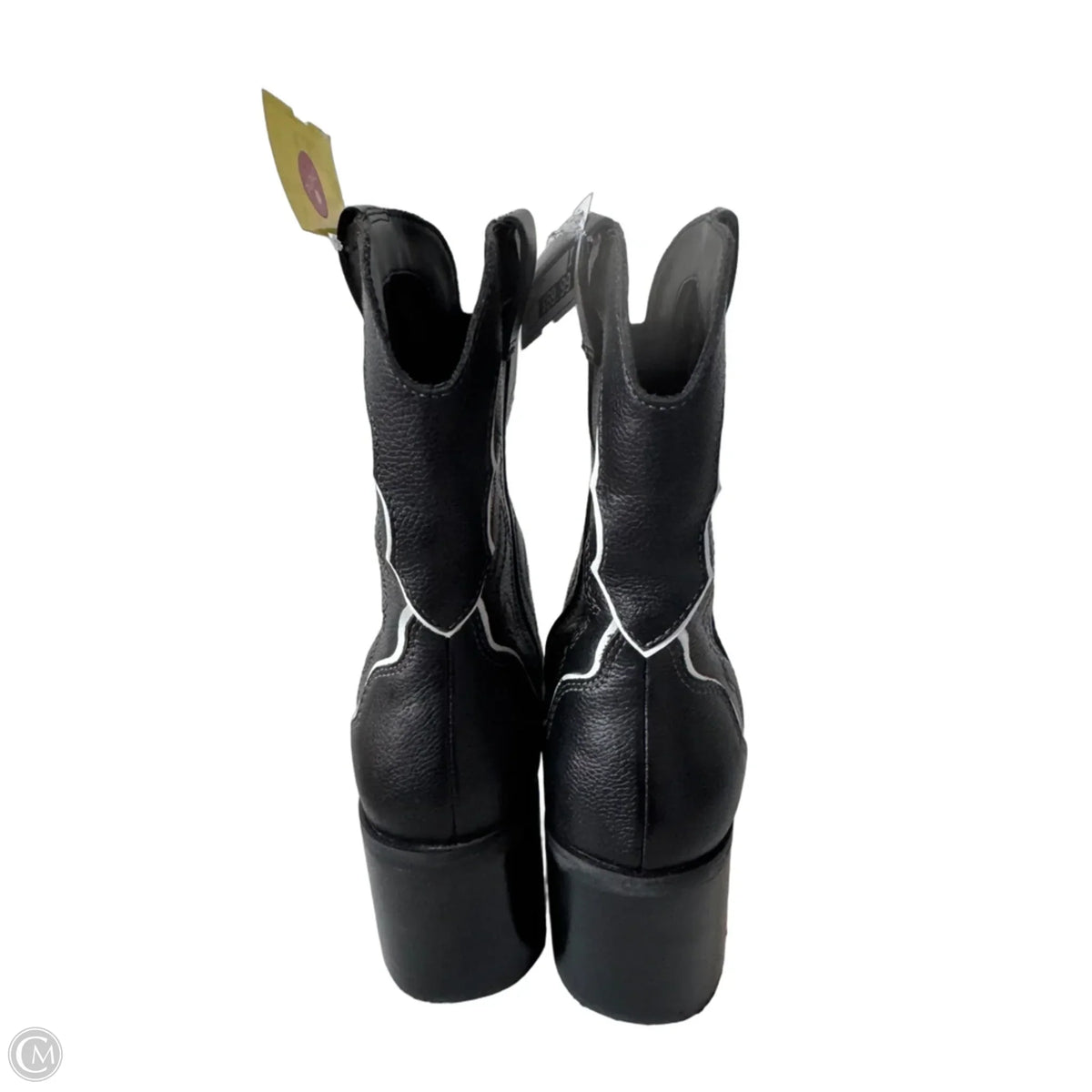 Boots Western By Cmb In Black & White, Size: 8